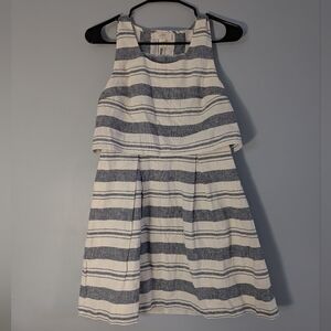 LOFT Blue & White Striped Layered‎ Sleeveless Dress – Size 0
